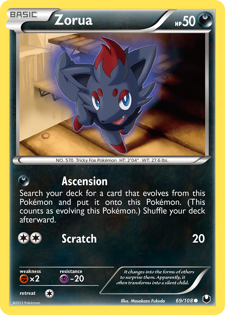 Zorua (69/108) [Black & White: Dark Explorers] | Anubis Games and Hobby