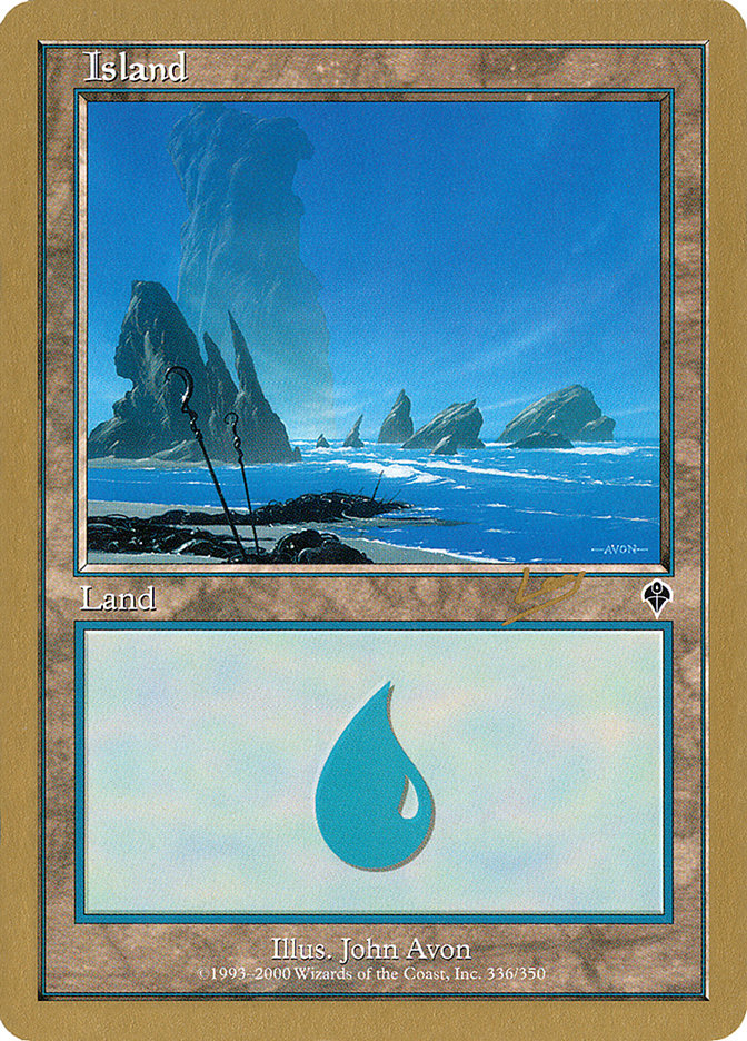 Island (rl336) (Raphael Levy) [World Championship Decks 2002] | Anubis Games and Hobby