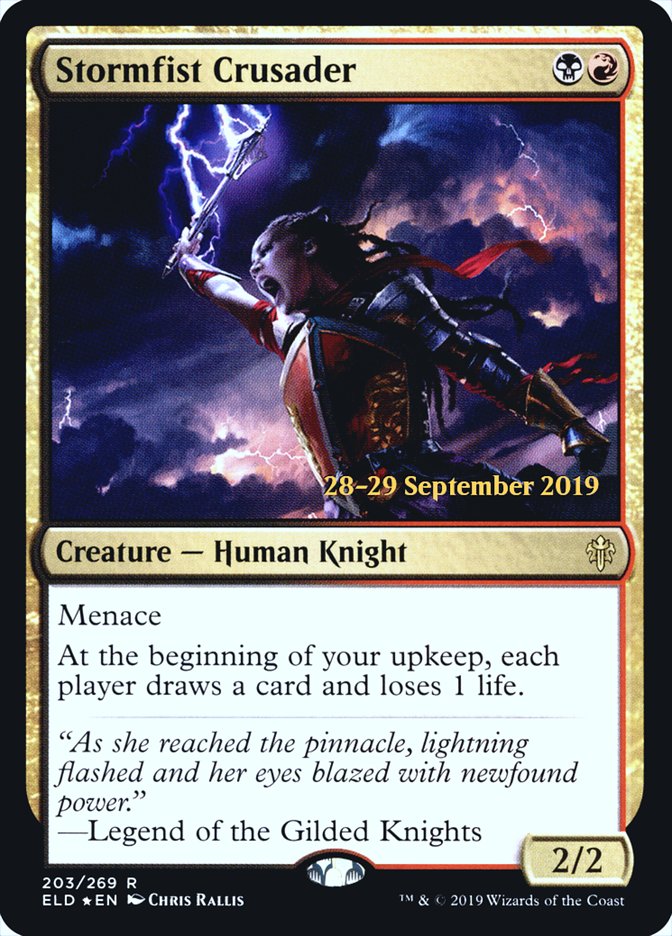 Stormfist Crusader [Throne of Eldraine Prerelease Promos] | Anubis Games and Hobby