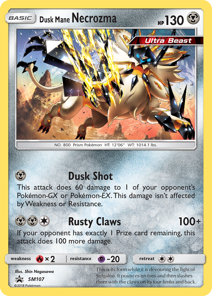 Dusk Mane Necrozma (SM107) [Sun & Moon: Black Star Promos] | Anubis Games and Hobby