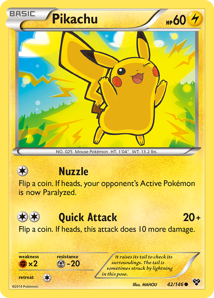 Pikachu (42/146) [XY: Base Set] | Anubis Games and Hobby