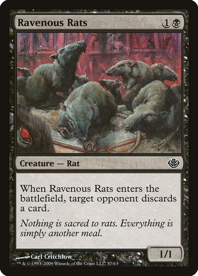 Ravenous Rats [Duel Decks: Garruk vs. Liliana] | Anubis Games and Hobby