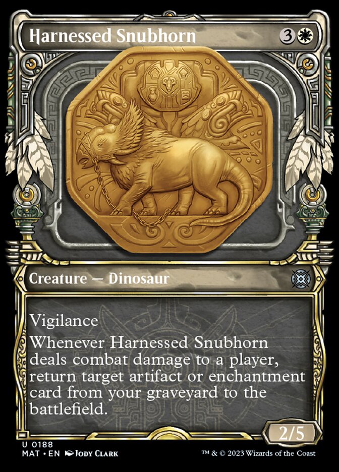 Harnessed Snubhorn (Showcase Halo Foil) [March of the Machine: The Aftermath] | Anubis Games and Hobby