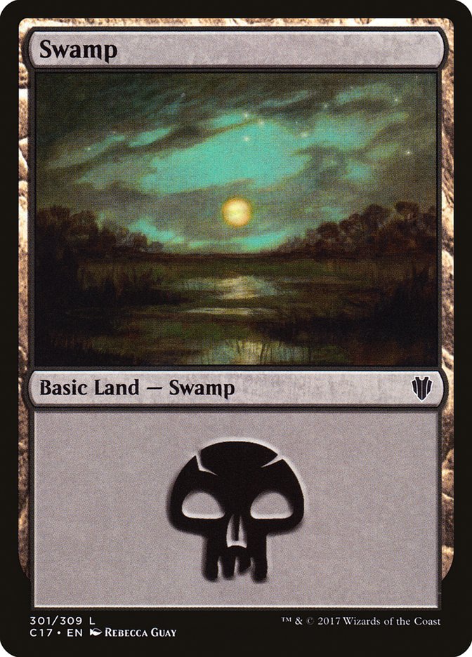 Swamp (301) [Commander 2017] | Anubis Games and Hobby