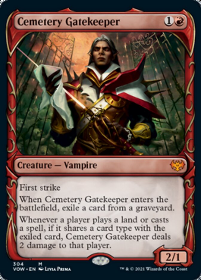 Cemetery Gatekeeper (Showcase Fang Frame) [Innistrad: Crimson Vow] | Anubis Games and Hobby