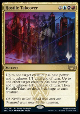 Hostile Takeover (Promo Pack) [Streets of New Capenna Promos] | Anubis Games and Hobby