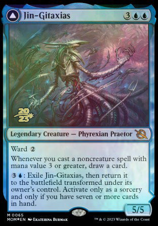 Jin-Gitaxias // The Great Synthesis [March of the Machine Prerelease Promos] | Anubis Games and Hobby