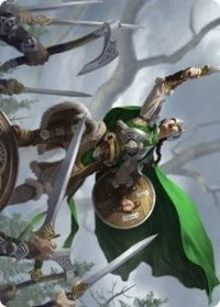 Maja, Bretagard Protector Art Card [Kaldheim Art Series] | Anubis Games and Hobby
