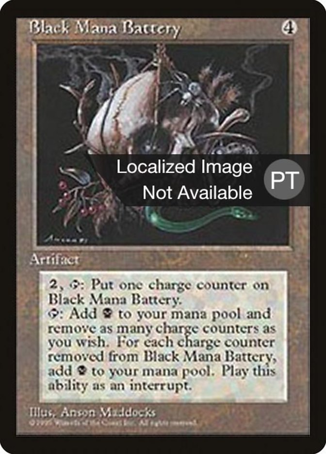 Black Mana Battery [Fourth Edition (Foreign Black Border)] | Anubis Games and Hobby