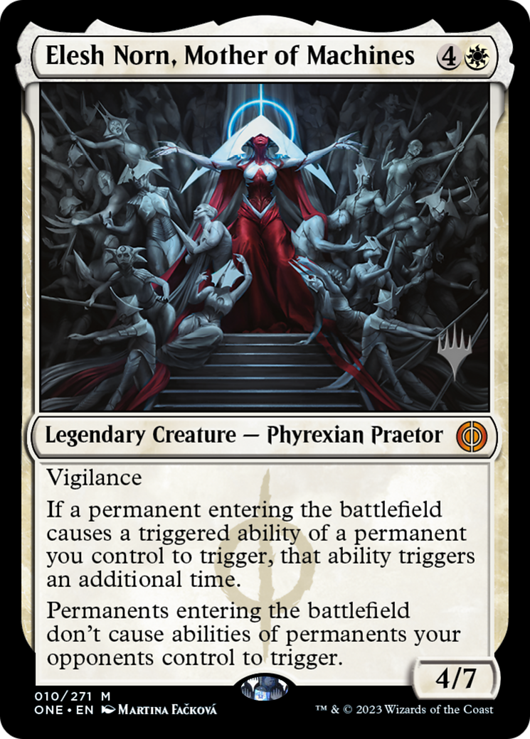 Elesh Norn, Mother of Machines (Promo Pack) [Phyrexia: All Will Be One Promos] | Anubis Games and Hobby