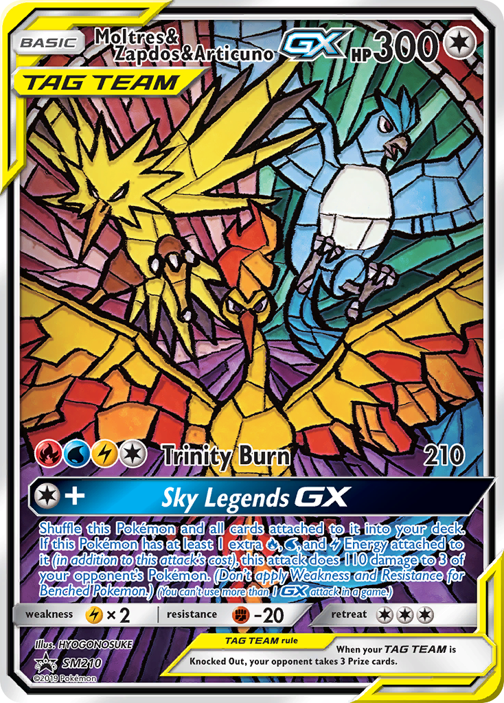 Moltres & Zapdos & Articuno GX (SM210) [Sun & Moon: Black Star Promos] | Anubis Games and Hobby