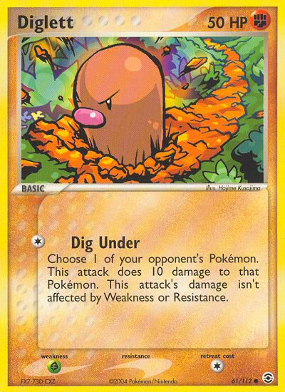 Diglett (61/112) [EX: FireRed & LeafGreen] | Anubis Games and Hobby