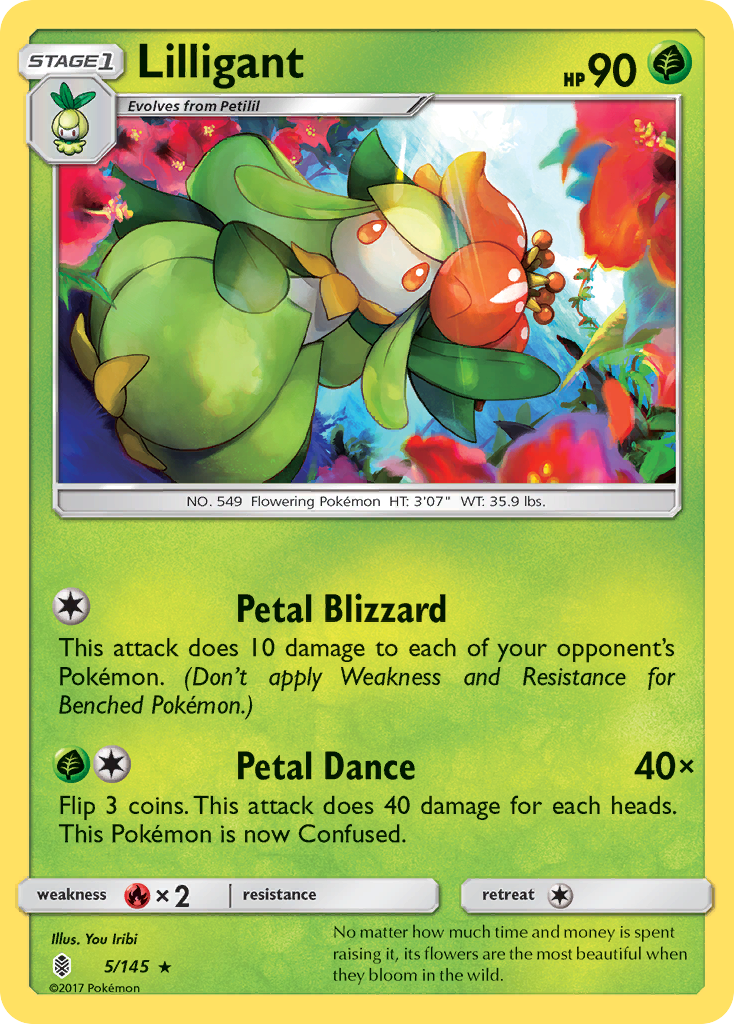 Lilligant (5/145) [Sun & Moon: Guardians Rising] | Anubis Games and Hobby