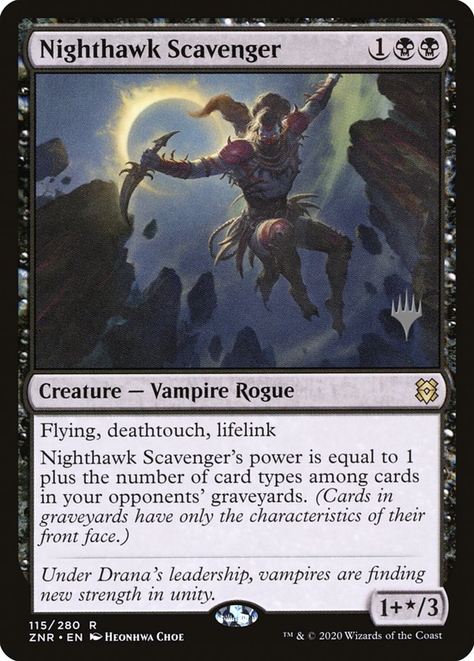 Nighthawk Scavenger (Promo Pack) [Zendikar Rising Promos] | Anubis Games and Hobby