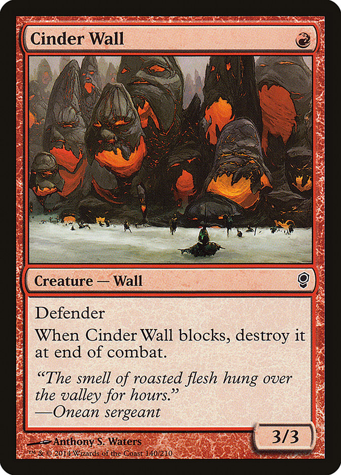 Cinder Wall [Conspiracy] | Anubis Games and Hobby