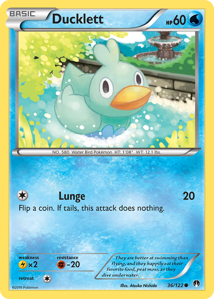 Ducklett (36/122) [XY: BREAKpoint] | Anubis Games and Hobby