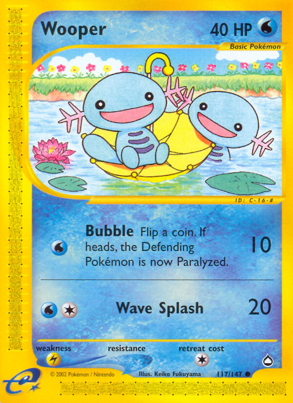 Wooper (117/147) [Aquapolis] | Anubis Games and Hobby