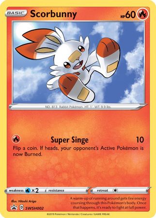 Scorbunny (SWSH002) [Sword & Shield: Black Star Promos] | Anubis Games and Hobby