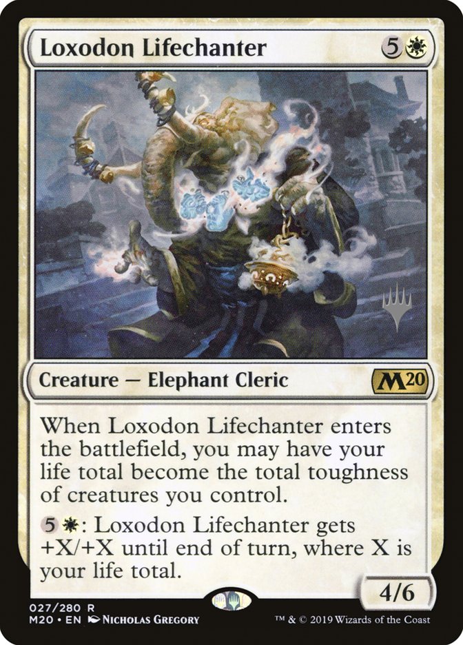 Loxodon Lifechanter (Promo Pack) [Core Set 2020 Promos] | Anubis Games and Hobby