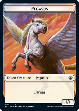 Pegasus // Faerie Double-Sided Token [Starter Commander Decks] | Anubis Games and Hobby