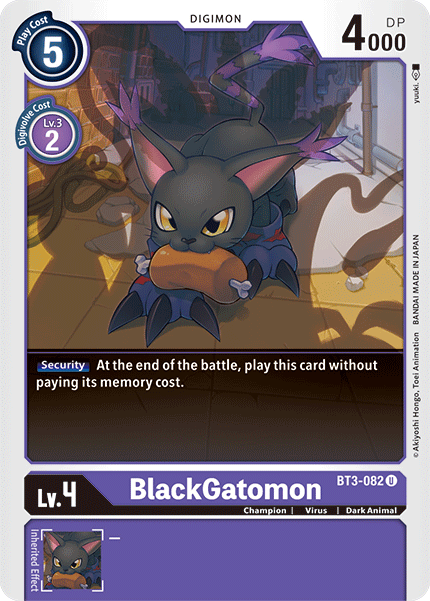 BlackGatomon [BT3-082] [Release Special Booster Ver.1.5] | Anubis Games and Hobby