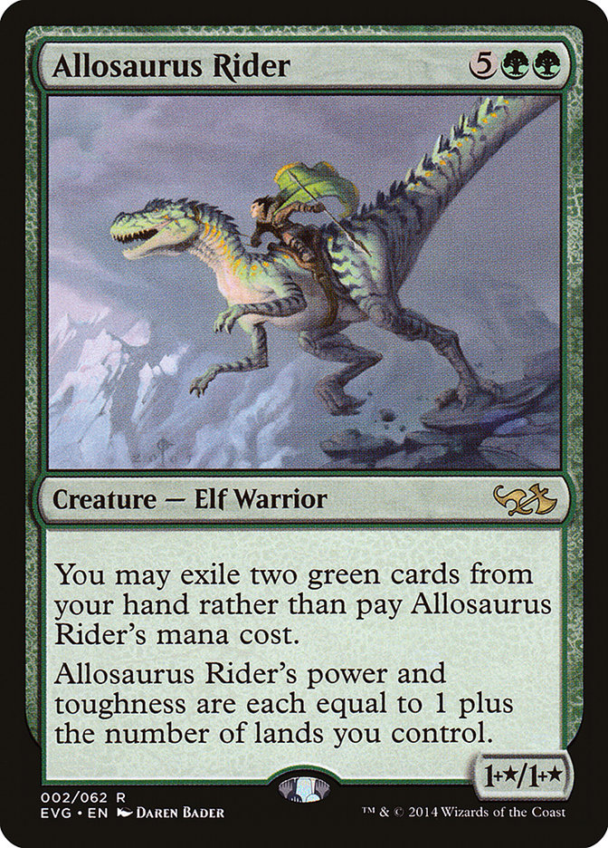 Allosaurus Rider (Elves vs. Goblins) [Duel Decks Anthology] | Anubis Games and Hobby