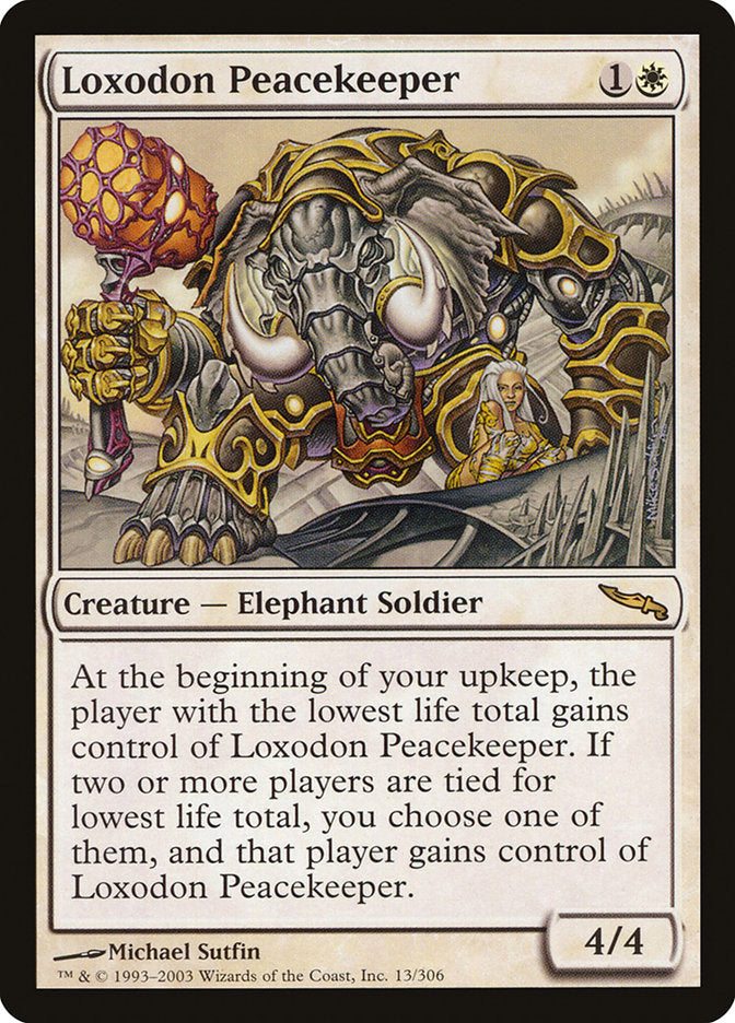 Loxodon Peacekeeper [Mirrodin] | Anubis Games and Hobby