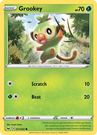 Grookey (011/202) (Premium Collection) [Sword & Shield: Base Set] | Anubis Games and Hobby