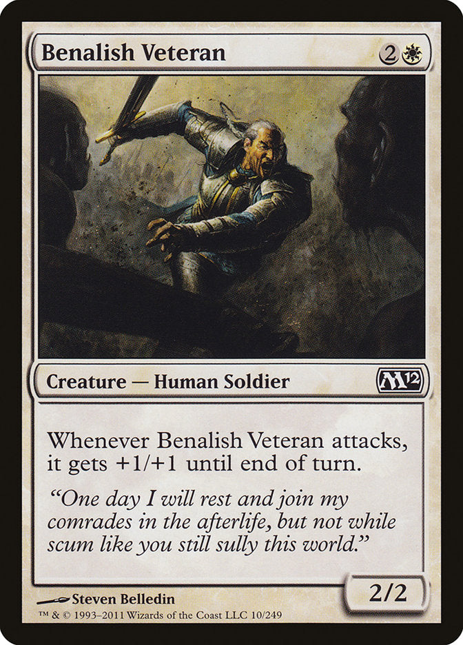 Benalish Veteran [Magic 2012] | Anubis Games and Hobby