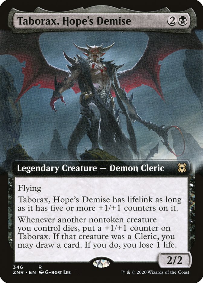 Taborax, Hope's Demise (Extended Art) [Zendikar Rising] | Anubis Games and Hobby