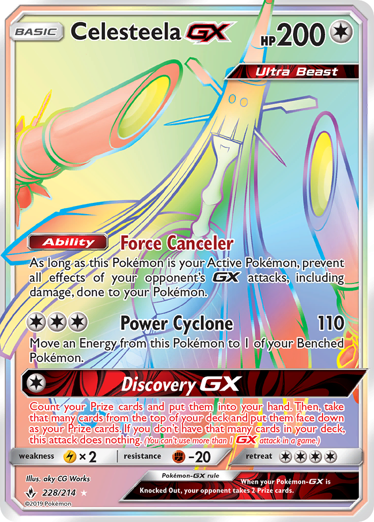 Celesteela GX (228/214) [Sun & Moon: Unbroken Bonds] | Anubis Games and Hobby