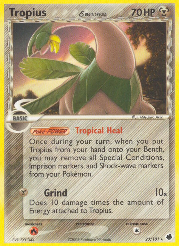 Tropius (23/101) (Delta Species) [EX: Dragon Frontiers] | Anubis Games and Hobby