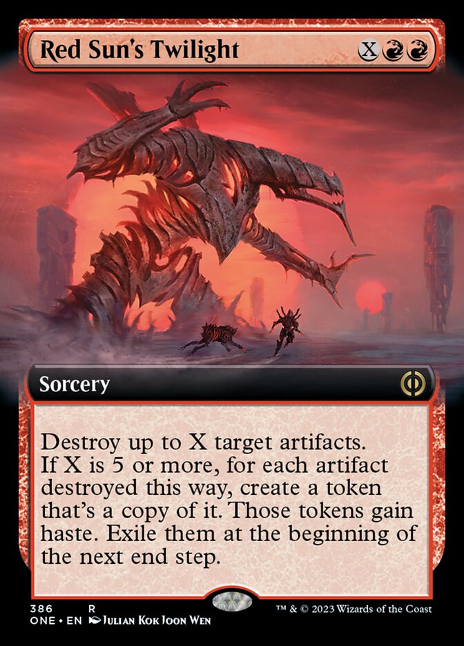 Red Sun's Twilight (Extended Art) [Phyrexia: All Will Be One] | Anubis Games and Hobby