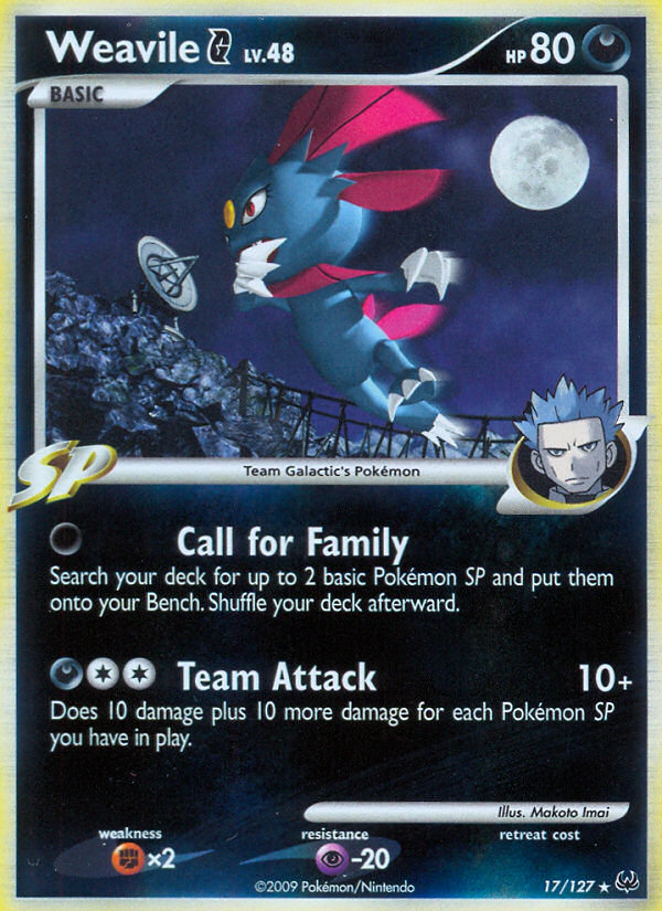 Weavile G (17/127) [Platinum: Base Set] | Anubis Games and Hobby