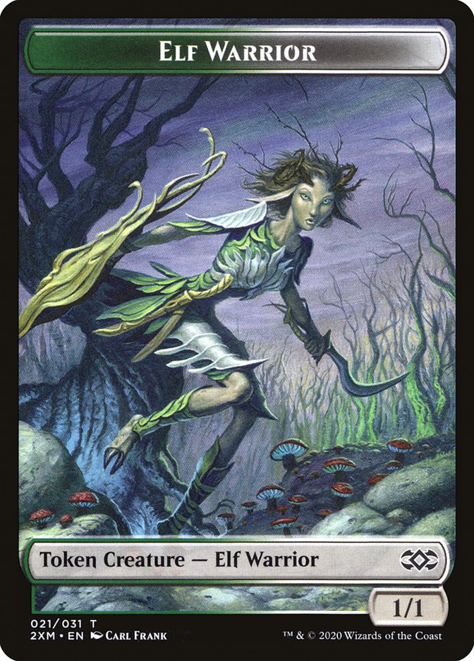 Elf Warrior Token [Double Masters Tokens] | Anubis Games and Hobby