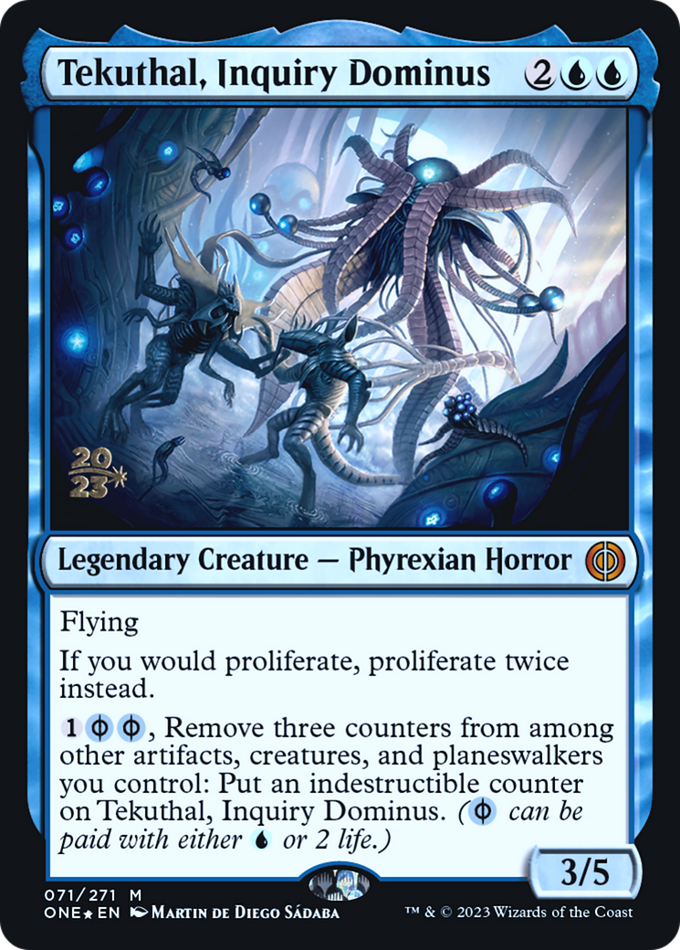 Tekuthal, Inquiry Dominus [Phyrexia: All Will Be One Prerelease Promos] | Anubis Games and Hobby