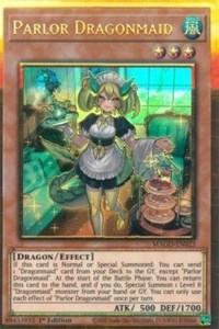 Parlor Dragonmaid [MAGO-EN023] Gold Rare | Anubis Games and Hobby