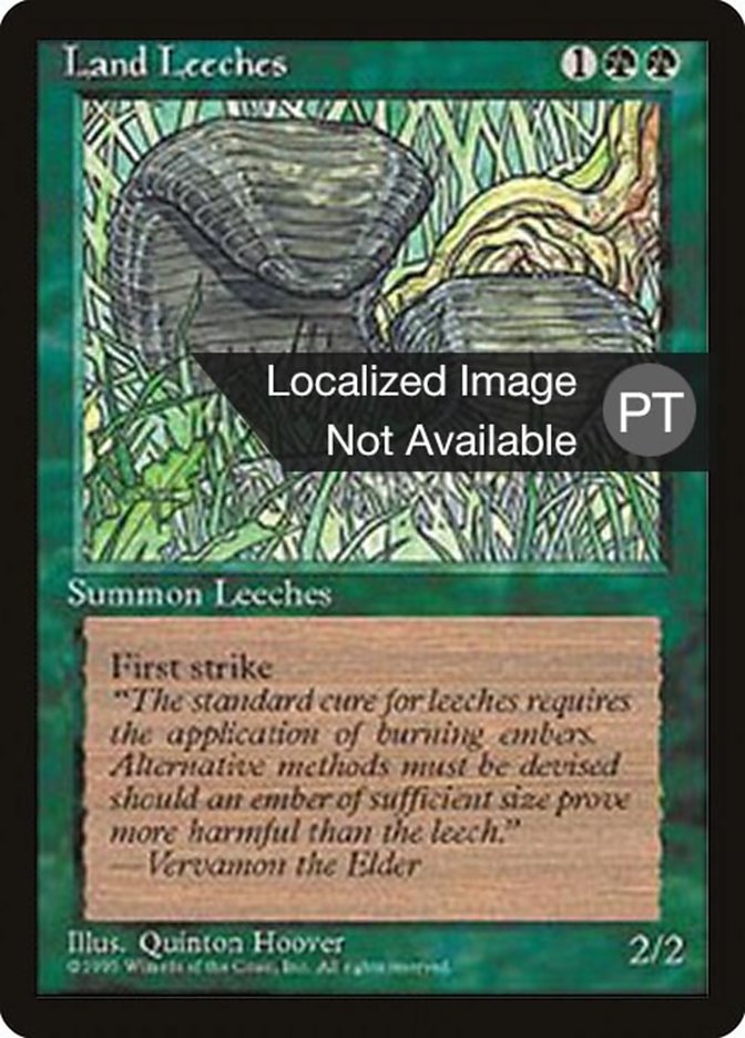 Land Leeches [Fourth Edition (Foreign Black Border)] | Anubis Games and Hobby