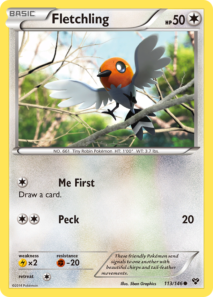 Fletchling (113/146) [XY: Base Set] | Anubis Games and Hobby