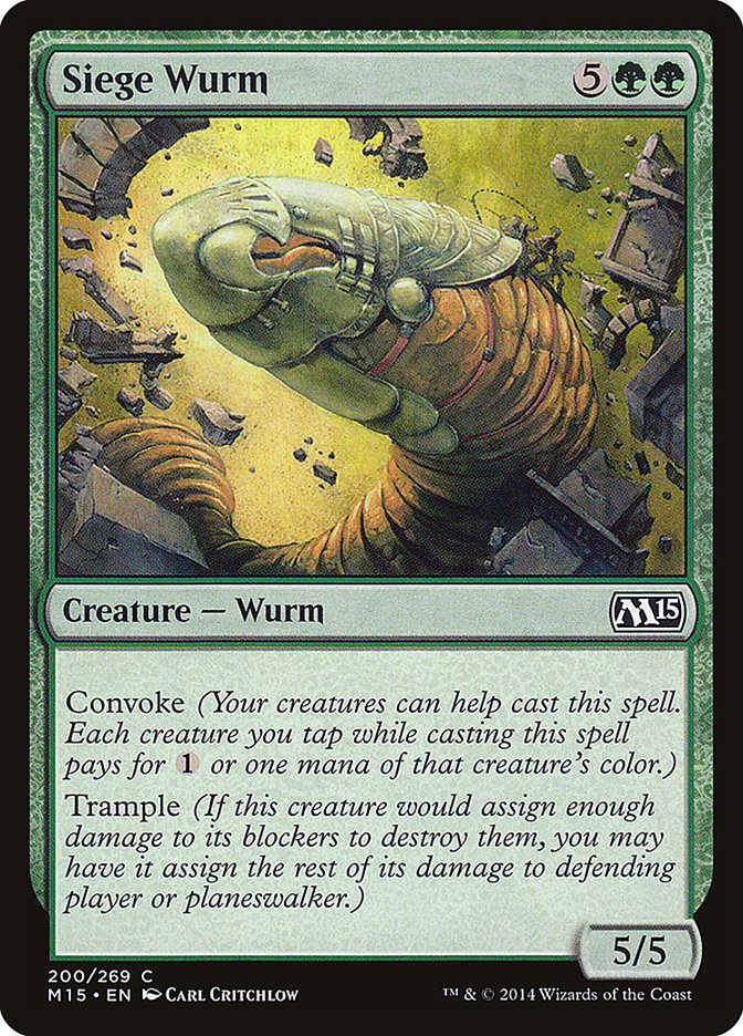 Siege Wurm [Magic 2015] | Anubis Games and Hobby