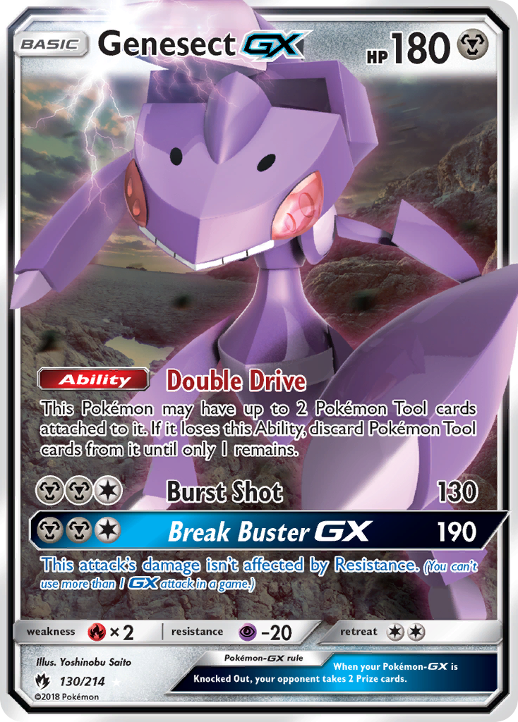 Genesect GX (130/214) [Sun & Moon: Lost Thunder] | Anubis Games and Hobby