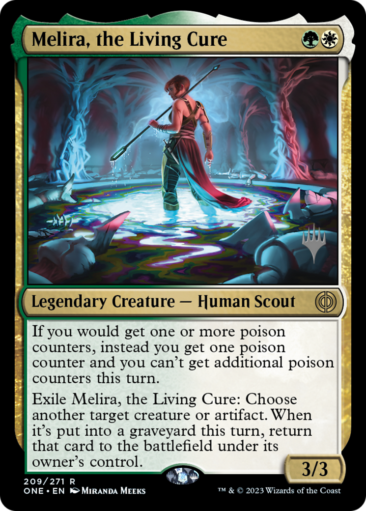 Melira, the Living Cure (Promo Pack) [Phyrexia: All Will Be One Promos] | Anubis Games and Hobby