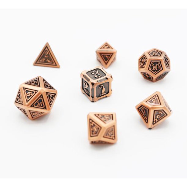Alchemist Metals: RPG Dice Set Copper | Anubis Games and Hobby