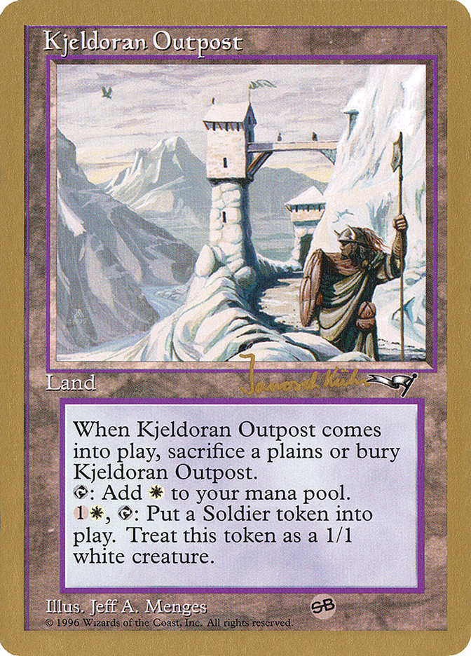 Kjeldoran Outpost (Janosch Kuhn) [World Championship Decks 1997] | Anubis Games and Hobby