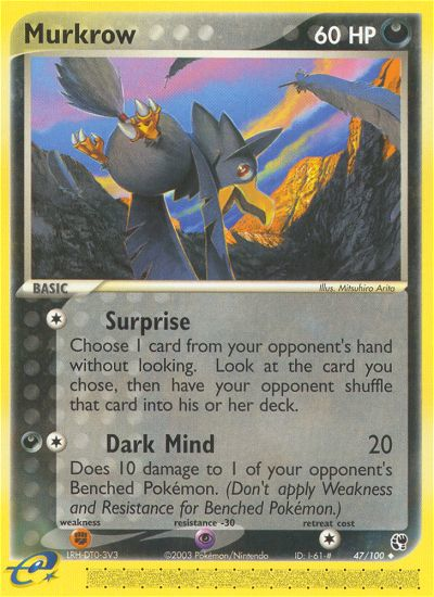 Murkrow (47/100) [EX: Sandstorm] | Anubis Games and Hobby