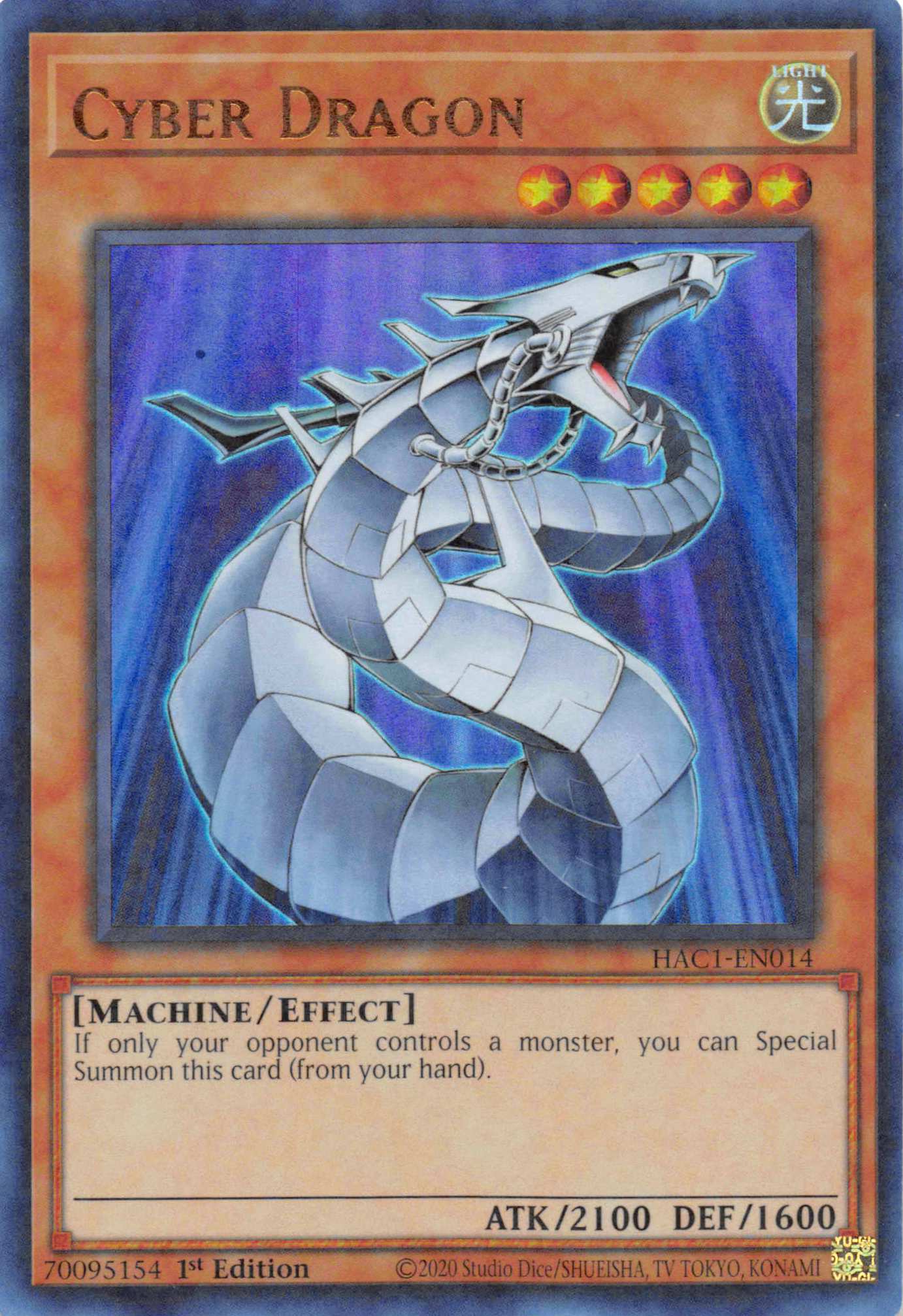 Cyber Dragon (Duel Terminal) [HAC1-EN014] Parallel Rare | Anubis Games and Hobby