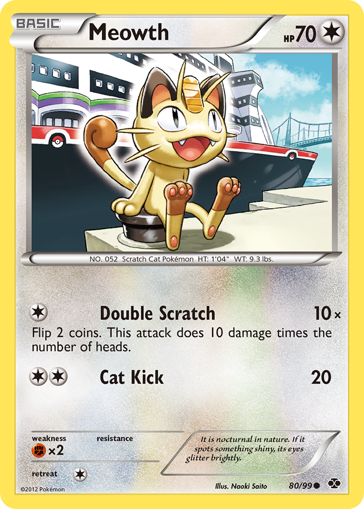 Meowth (80/99) [Black & White: Next Destinies] | Anubis Games and Hobby