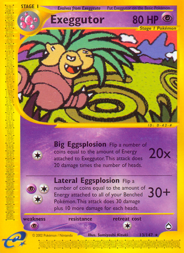 Exeggutor (13/147) [Aquapolis] | Anubis Games and Hobby