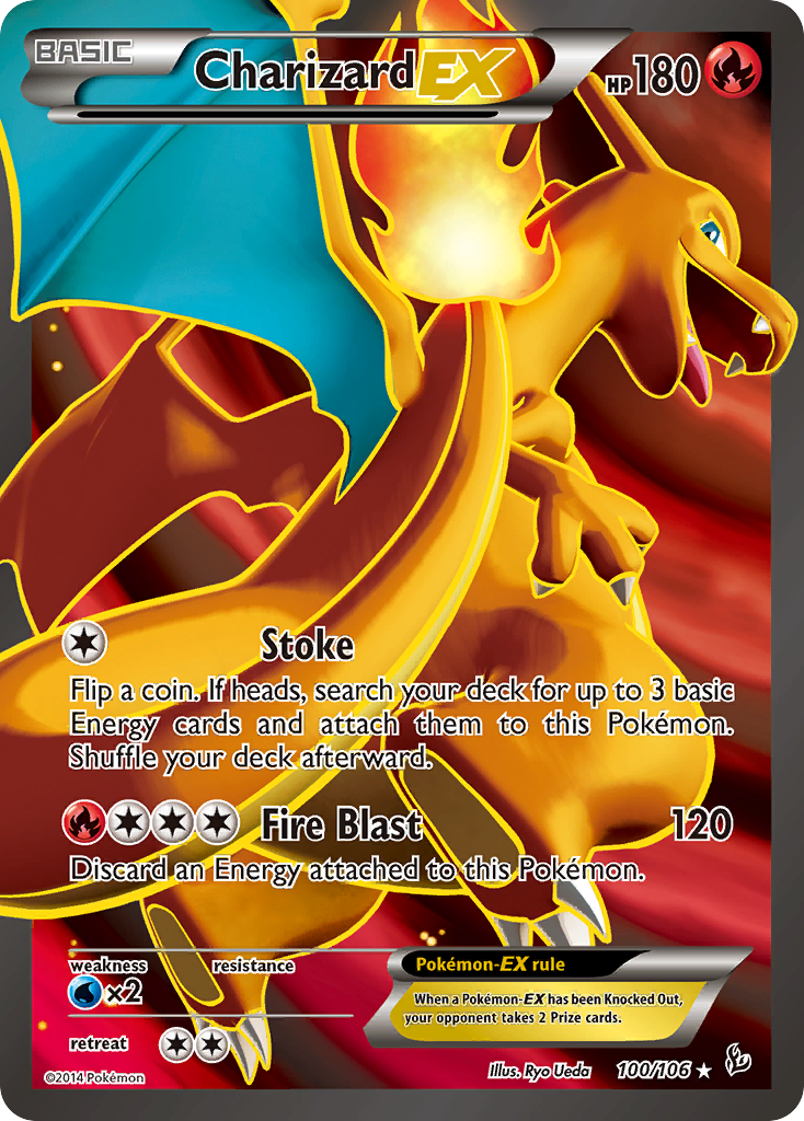 Charizard EX (100/106) [XY: Flashfire] | Anubis Games and Hobby