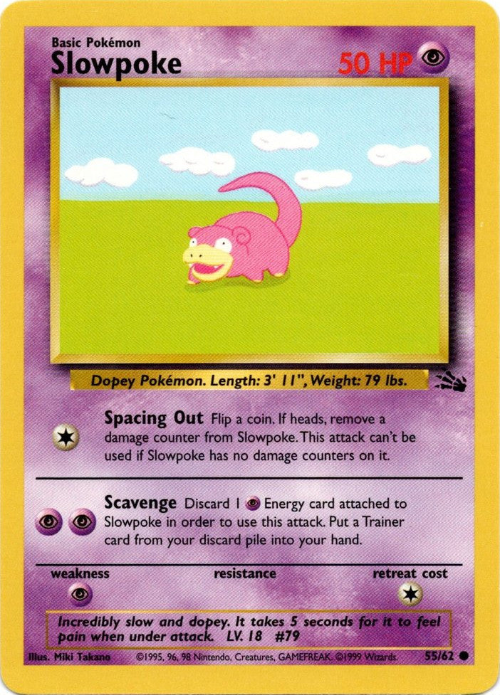 Slowpoke (55/62) [Fossil Unlimited] | Anubis Games and Hobby